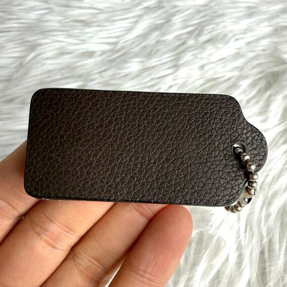 COACH Brown Fob Bag Charm Hang tag Hangtag - Picture 2 of 3